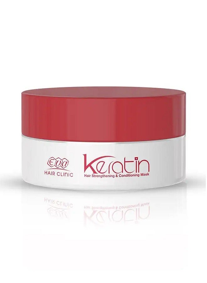 Eva Hair Clinic Keratin Hair Strengthening Conditioning Mask 200 gm - Image 1