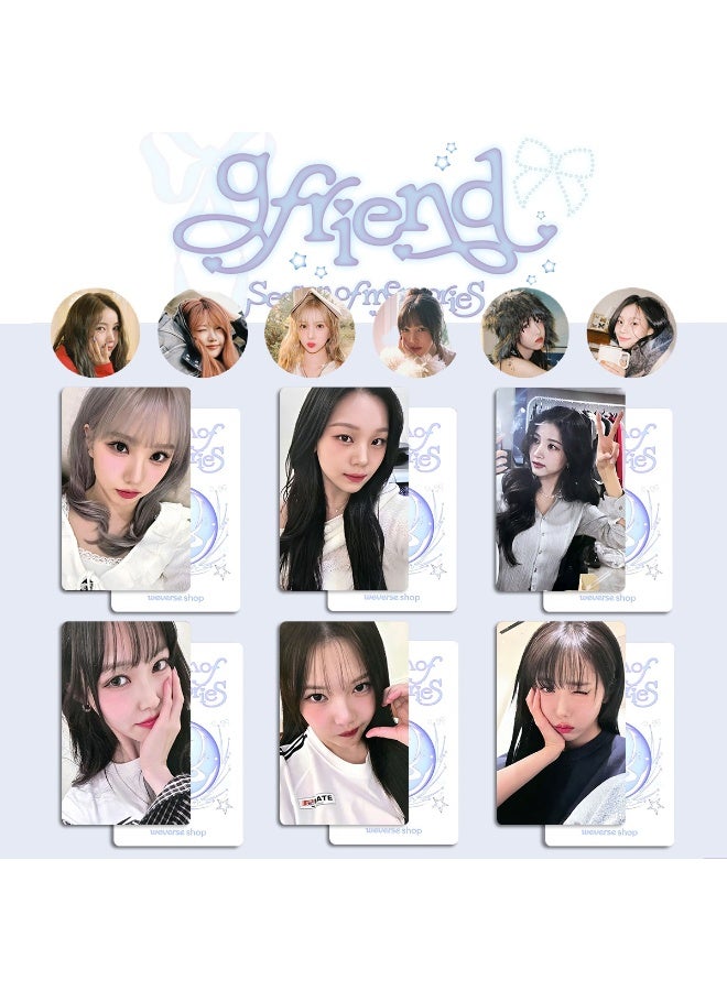 NIBEMINENT 6 Pcs Kpop GFRIEND 10th Anniversary Season of Memories Lomo Cards Card For Fans Collection Gifts - Image 1