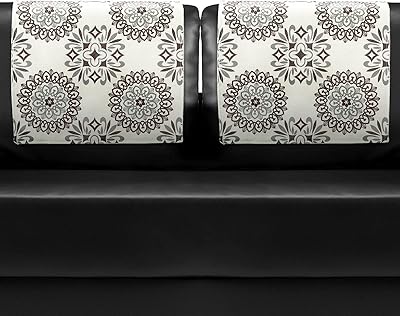 Oudain 2 Pieces Headrest Cover for Furniture Slipcovers with Inspirational Mandala Office Recliner Headrest Protector - Image 1