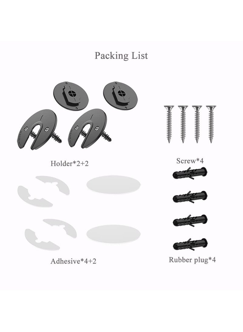 erorex Universal Tablet Wall Mount Base, Adjustable 90 Degree Swivel Tablet Stand, Universal Electronic Device Wall Mount Storage for Most Tablet Computer/E-reader/Router (Black) - Image 3