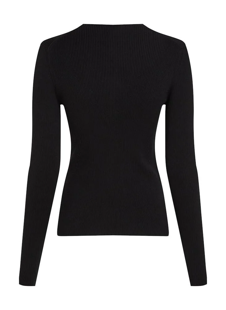 Calvin Klein Jeans Logo Deatil Knitted Sweaters