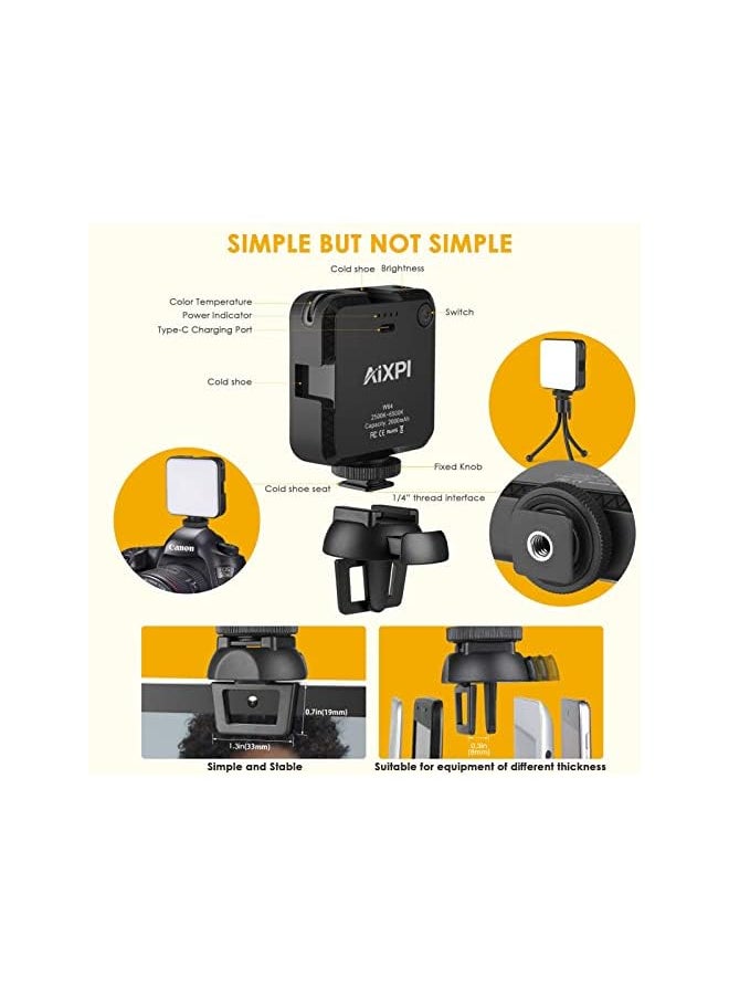 Video Conference Lighting Kit Selfie Light With Front And Back Clip Zoom Light For Phone Iphone Android Ipad Laptop Camera For Makeup Selfie Vlog Video Conference