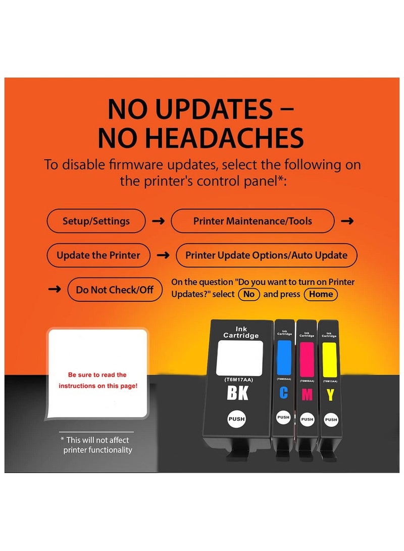 903XL Multipack Printer Cartridges Compatible with Officejet Pro 6970 6960 for Officejet 6950 6960 All-in-One Printer (Black Cyan Magenta Yellow, Pack of 4) - Image 2