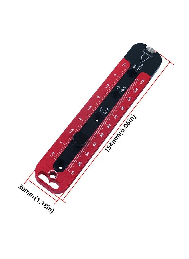 Aluminum Alloy Woodworking Compass Scribe Decoration Design Circle Drawing Tool Metric And Inch Marking Gauge Carpenter Scribe Drawing Tool Adjustable Circle Ruler