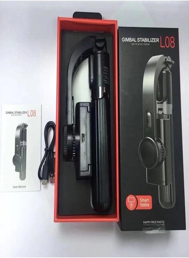 DETREND - Foldable Bluetooth Gimbal Stabilizer Selfie Stick Tripod Anti-Shake Handheld for Mobile Phone with Wireless Remote Shutter - Image 1