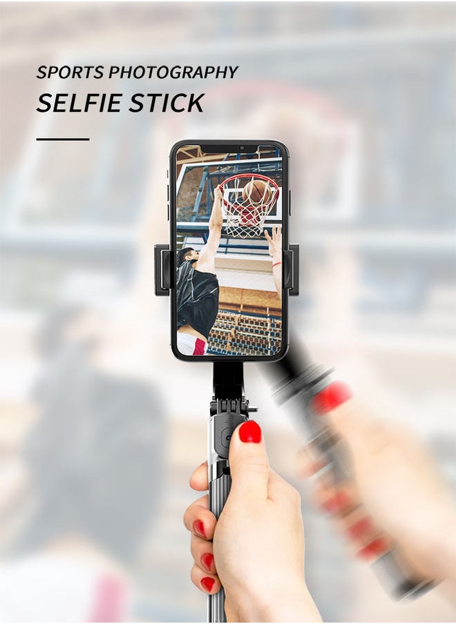 DETREND - Foldable Bluetooth Gimbal Stabilizer Selfie Stick Tripod Anti-Shake Handheld for Mobile Phone with Wireless Remote Shutter - Image 1