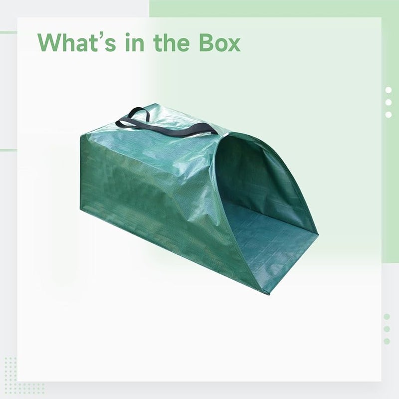 Foldable 53 Gallon 200L Garden Waste Leaf Collection Bag With Handles - Image 5