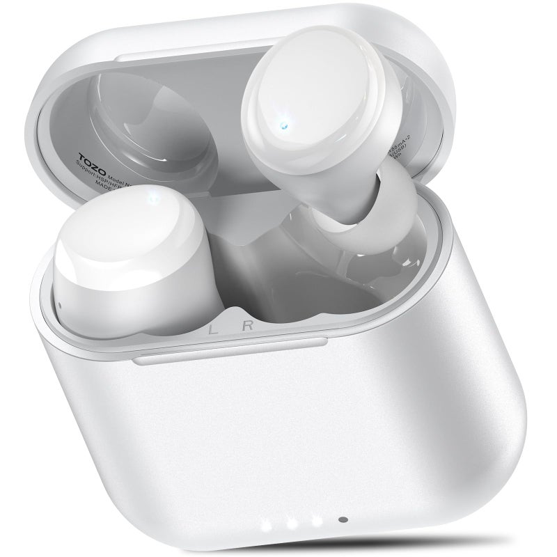 TOZO T6 Wireless Earbuds, IPX8 Waterproof Ear Buds, Stereo Bass Sound Bluetooth 5.3 Headphones in Ear, 50 Hours Playtime Earphones, Wireless Charging Case, Custom 32 EQ via APP - Image 1