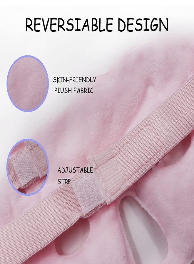 Coldcool 2PCS Ice Face Eye Mask, Cold Hot Gel Face Eye Mask,Face Mask Reusable Gel Bead Ice Mask with Soft Plush for Cooling Freezer Eye Mask for Puffy Eyes, Redness, Headaches, Stress - Image 4
