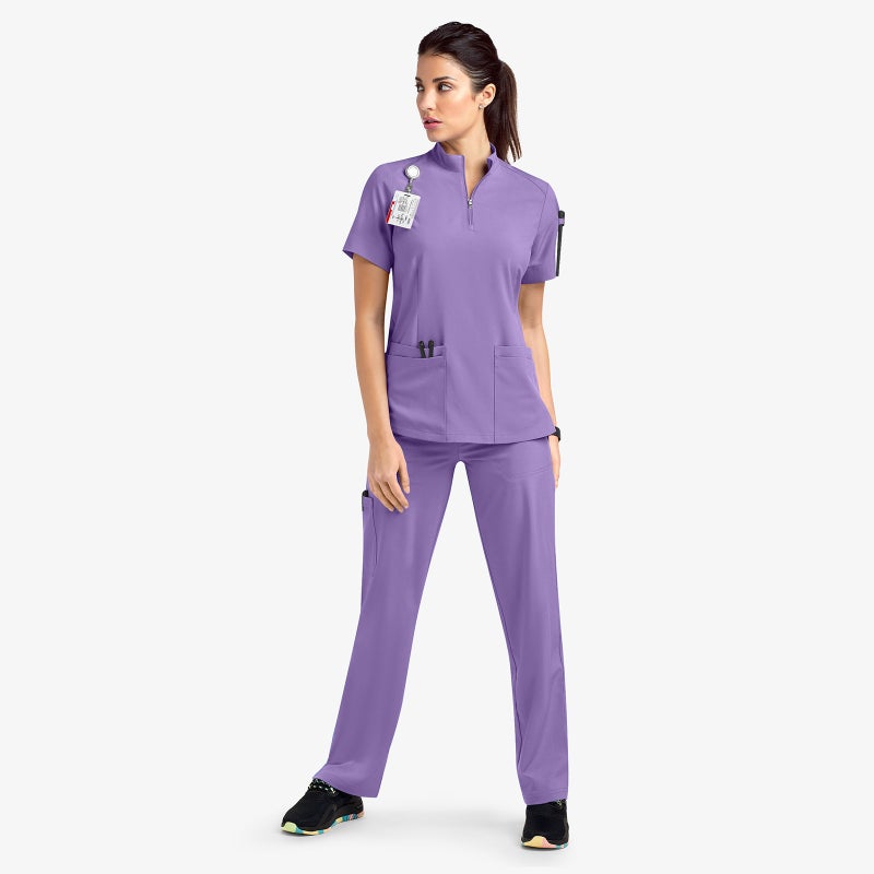 AliExpress Hot Sale Hand Washing Clothes Work Clothes Uniform Stand Collar suit Elastic Quick-drying Medical Operating Room Surgical Clothes 42108-Brown  - Image 5