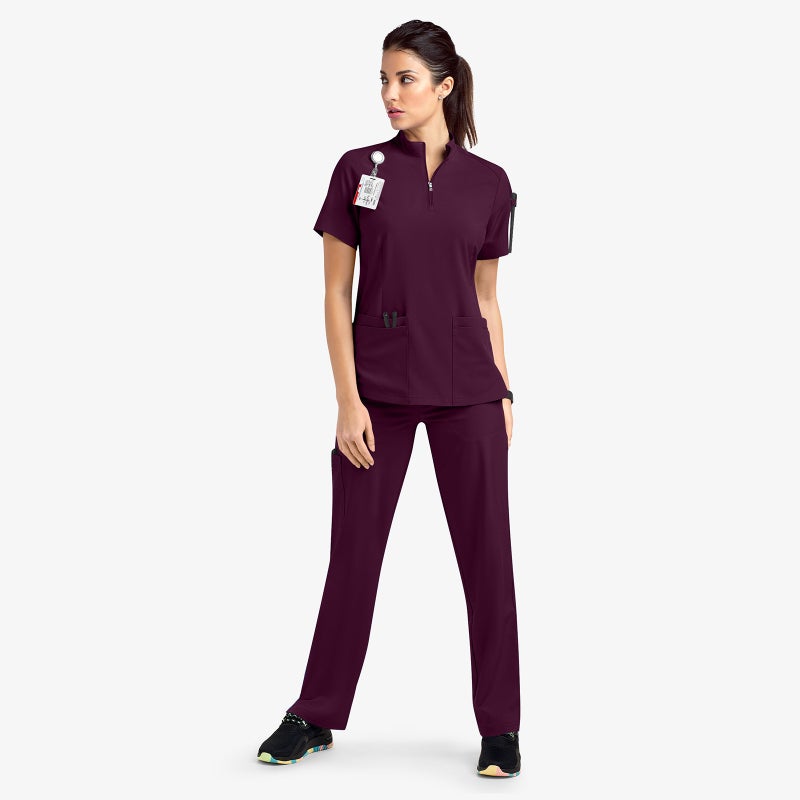 AliExpress Hot Sale Hand Washing Clothes Work Clothes Uniform Stand Collar suit Elastic Quick-drying Medical Operating Room Surgical Clothes 42108-Brown  - Image 3