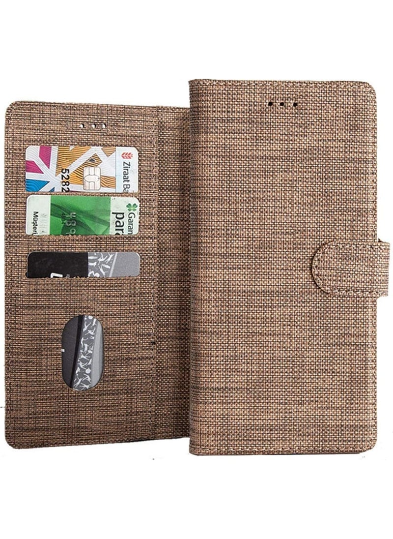 Kvy - Samsung Galaxy Note 4 Sports Fabric Wallet Case Red - Image 1