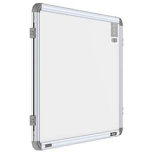 Pragati Systems Prima Melamine (Non-Magnetic) Whiteboard for Kids, Home & Kitchen with Heavy-Duty Aluminium Frame | Durable & Smooth Dry Erase Marker Writing Board | Small Size 1.5x2 Feet (Pack of 1) - Image 1