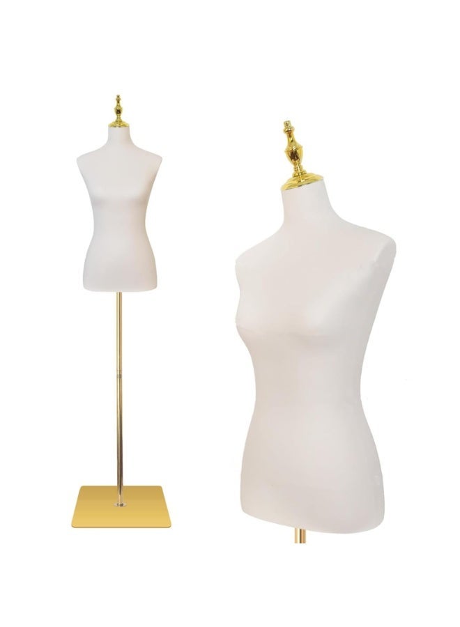 YSOAE Adjustable Dress Form, Accents Display Torso Dress Form, Clothing Display Multipurpose Body Stands, Pinnable Torso Display for Clothing, Jewelry, and Sewing - Image 1