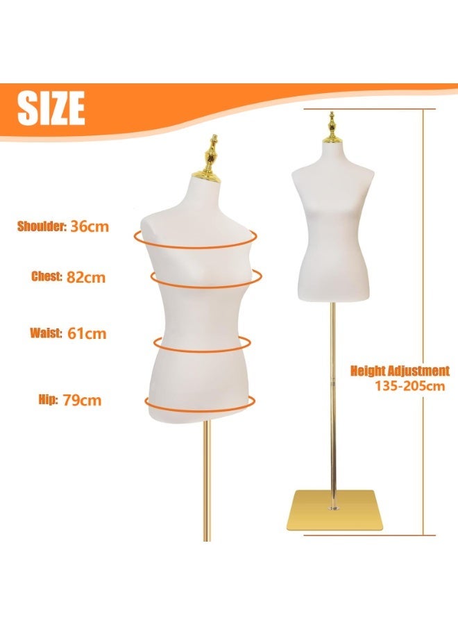 YSOAE Adjustable Dress Form, Accents Display Torso Dress Form, Clothing Display Multipurpose Body Stands, Pinnable Torso Display for Clothing, Jewelry, and Sewing - Image 3