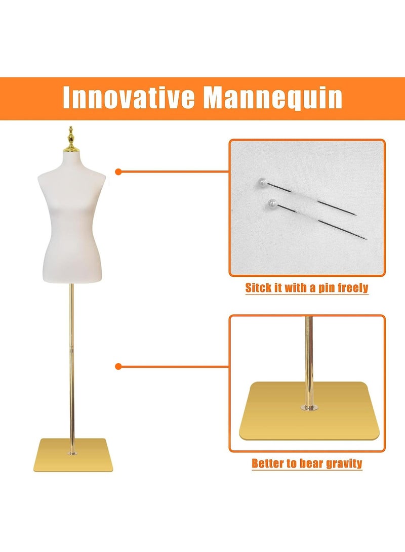 YSOAE Adjustable Dress Form, Accents Display Torso Dress Form, Clothing Display Multipurpose Body Stands, Pinnable Torso Display for Clothing, Jewelry, and Sewing - Image 2