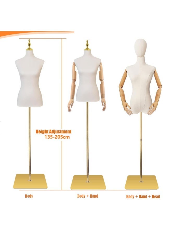 YSOAE Adjustable Dress Form, Accents Display Torso Dress Form, Clothing Display Multipurpose Body Stands, Pinnable Torso Display for Clothing, Jewelry, and Sewing - Image 4