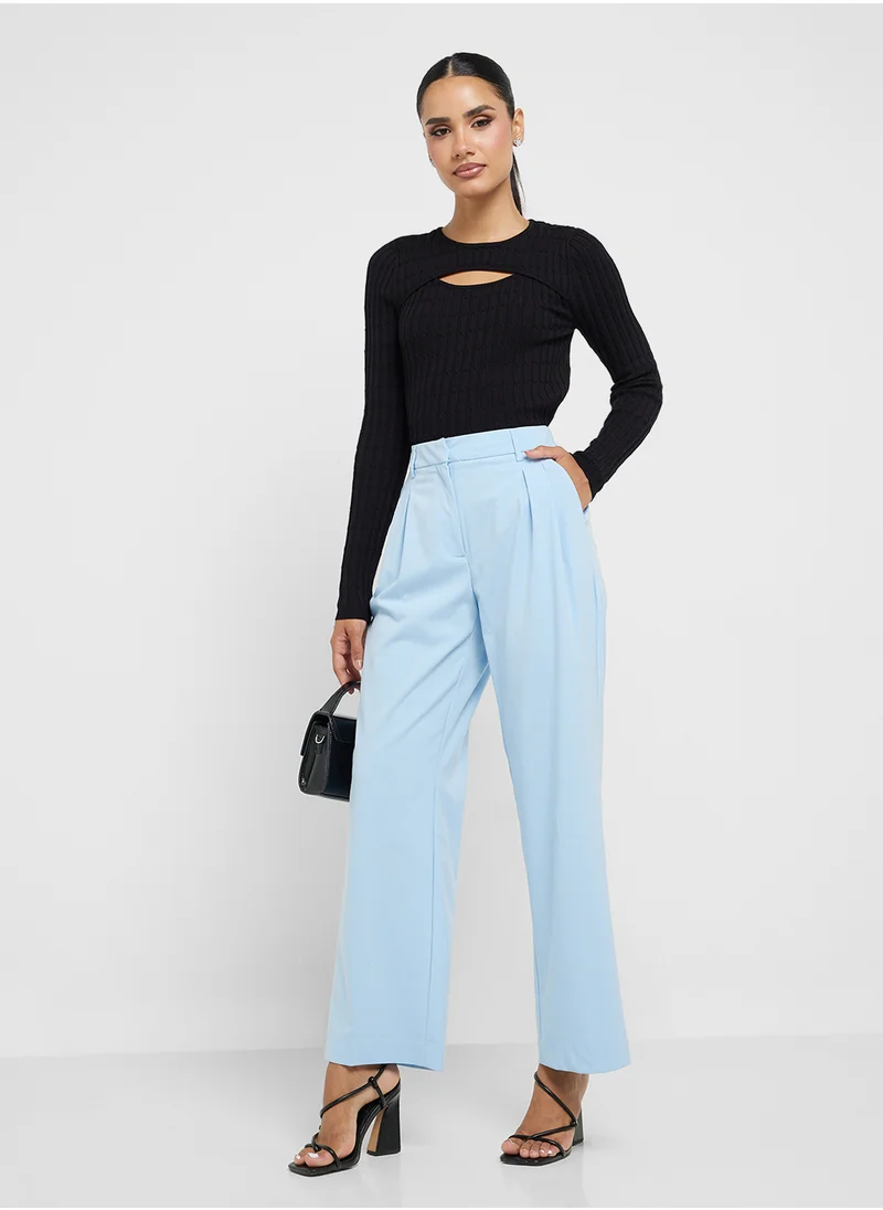 فيرو مودا Pocket Detail Wide Leg Pants