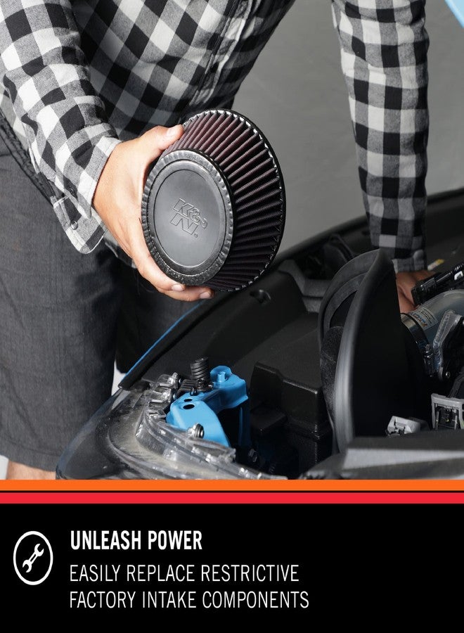 كيه آند إن فلتر هواء/متنفس K&N: عالي الأداء، ممتاز، قابل للغسل، فلتر بديل للمحرك: قطر الحافة: 1.5 بوصة، ارتفاع الفلتر: 2.5 بوصة، طول الحافة: 0.4375 بوصة، الشكل: متنفس، 62-1460 - Image 2