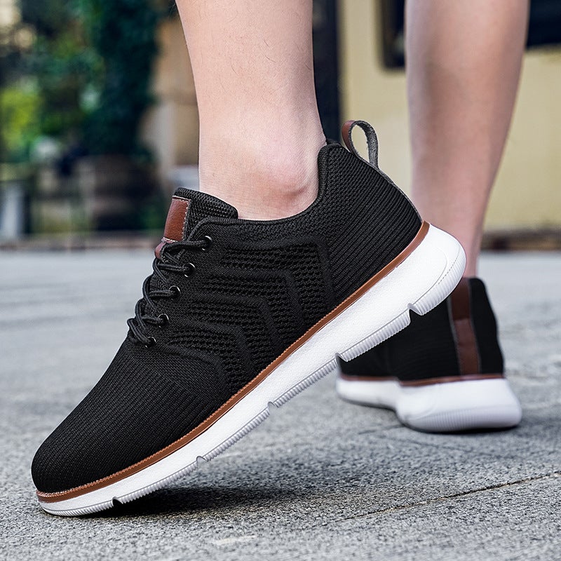 Men's Large Size Knit Sneakers Casual Soft Sole - Image 2