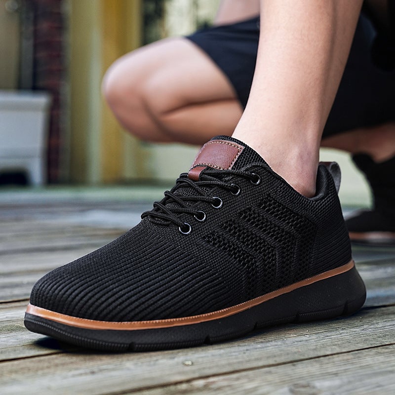Men's Large Size Knit Sneakers Casual Soft Sole - Image 4
