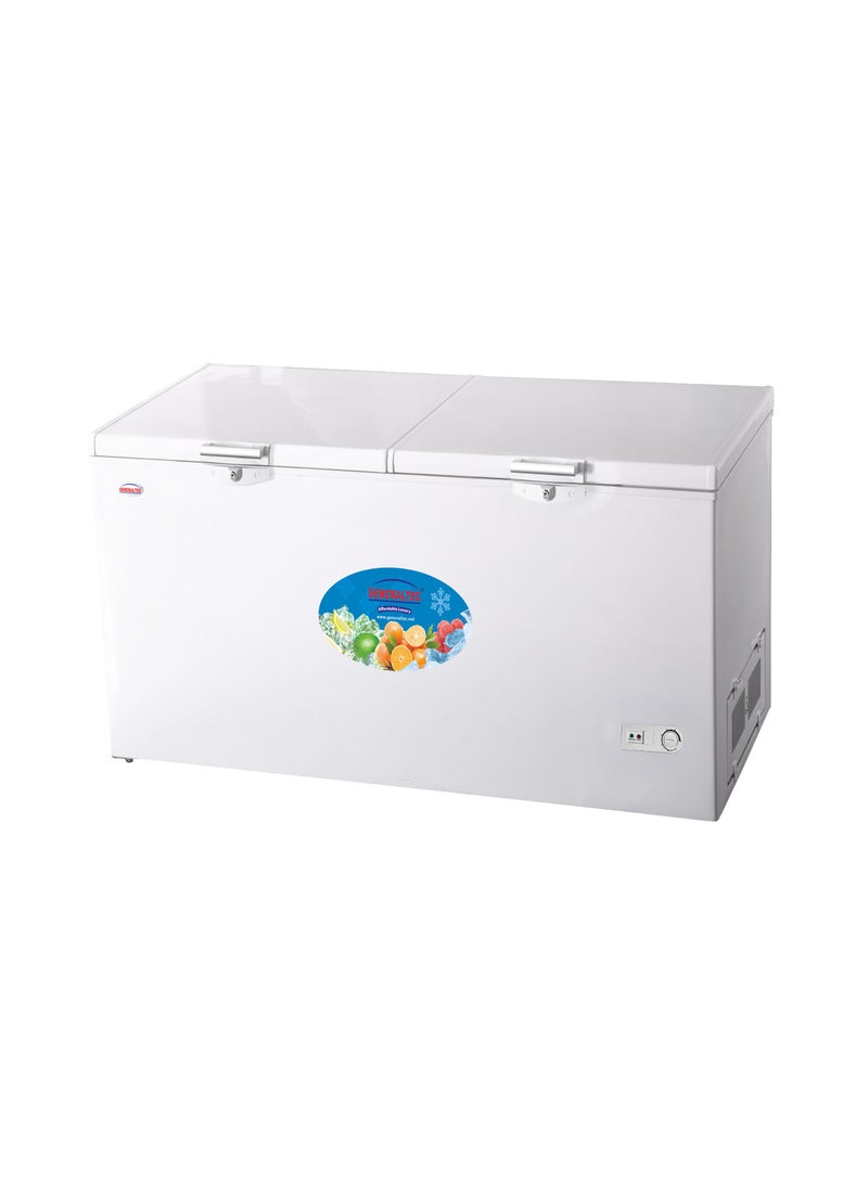 Generaltec 520L Double Door Chest Freezer – Large Capacity, Door Lock, Durable Design, 5-Year Compressor Warranty, Model GF700D 520 L 235 W GF700D white