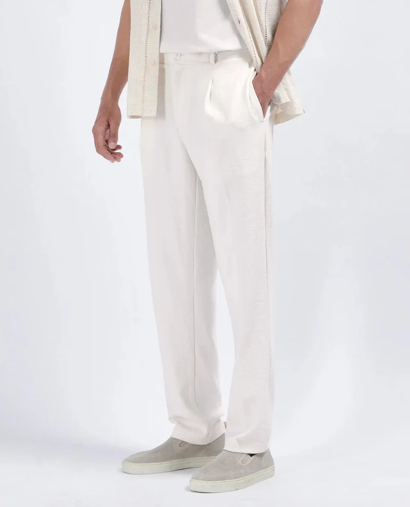 Rare Rabbit Men's Baggy Fit Drawstring Trouser