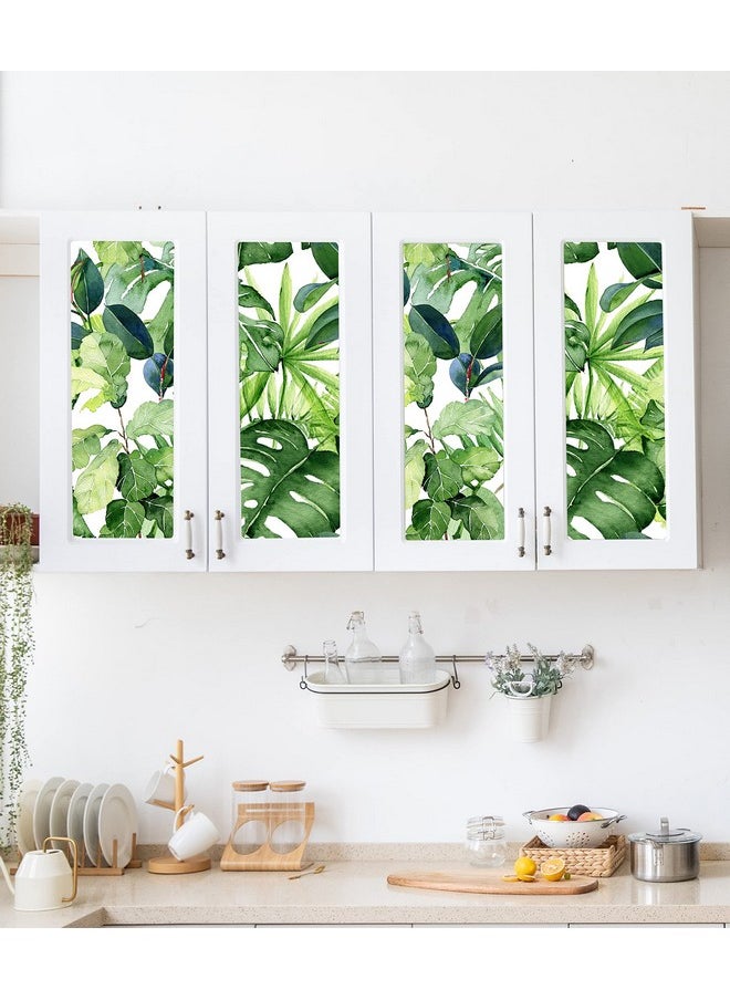 HAOKHOME HAOKHOME 93143 Tropical Wallpaper Peel and Stick Palm Leaves Removable Stick on Home Decor 17.7in x 118in  - Image 4