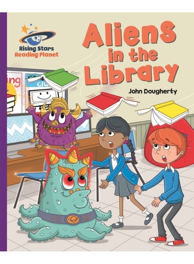 Reading Planet Aliens in the Library Purple Galaxy - Paperback