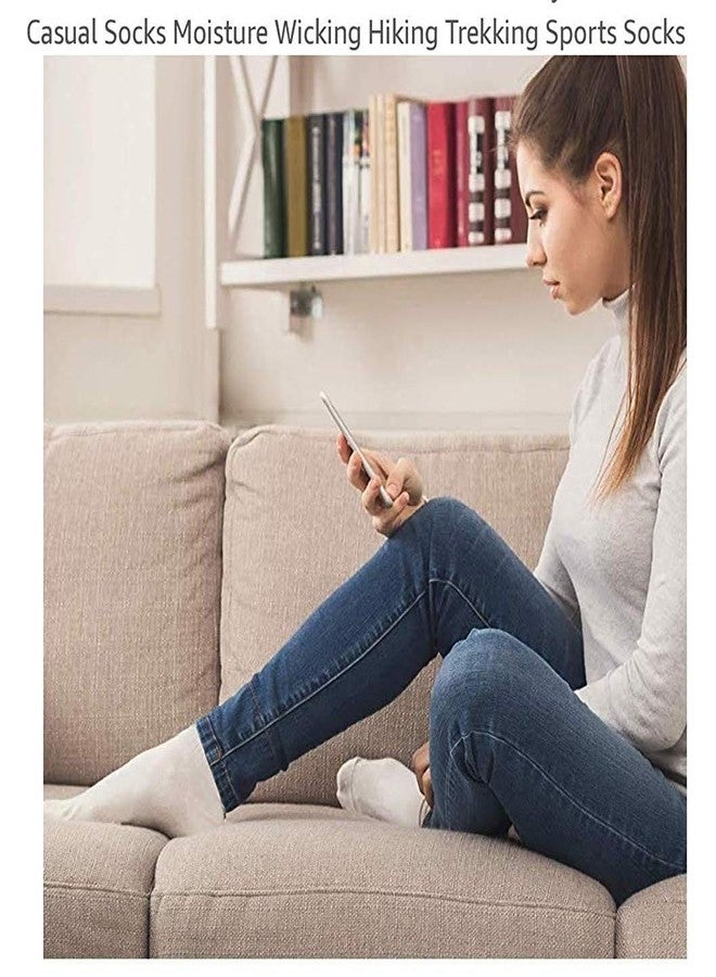 V3E Boys' & Girls' Cotton Plain Ankle Length School Socks (White & Black)-(Pack of 10) - Image 3