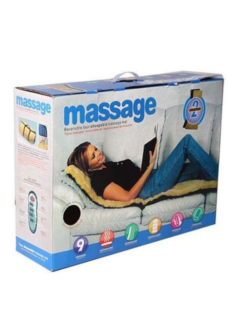Reversible Faux Sheepskin Massage with 9 Massagers, Controller, Storage Bag - Image 5