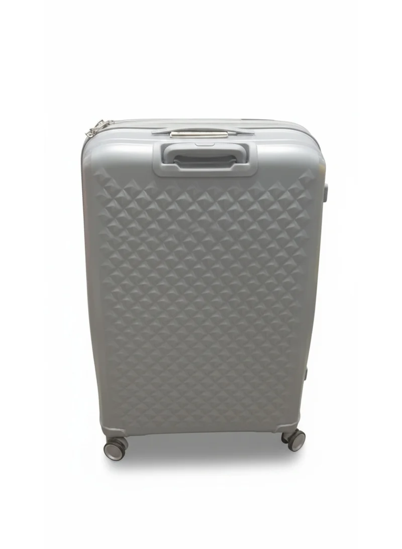 GABOL Gabol Queens Large Hard Shell Suitcase – 75cm Trolley Luggage, Lightweight ABS Material, 4-Wheel Spinner, TSA Lock – Plata/Silver
