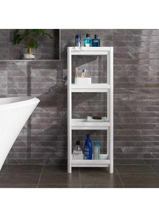 RaCo HYGIENE 4 Layer Vesken Shelving Unit Shelf White 36x23x100 cm - Image 3