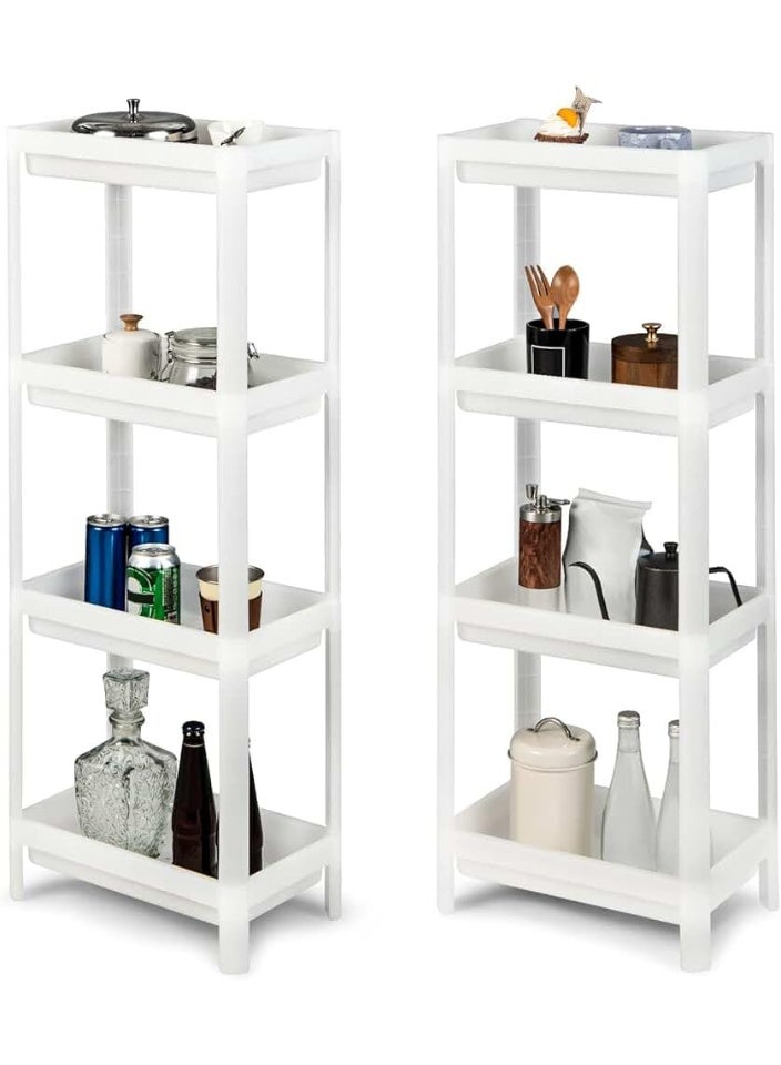 RaCo HYGIENE 4 Layer Vesken Shelving Unit Shelf White 36x23x100 cm - Image 5