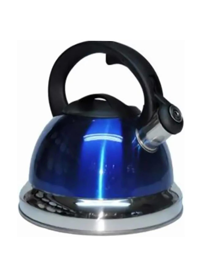 Generic - Kettle Tea Pot With Whistle Capacity 3 Liter Stainless Steel Blue - Image 1