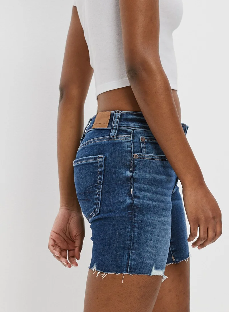 American Eagle Ripped Denim Shorts