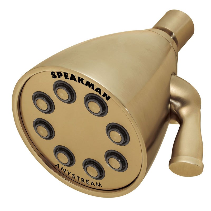 Speakman S2251BBZ Signature Icon Anystream High Pressure Adjustable Solid Brass Shower Head Brushed Bronze