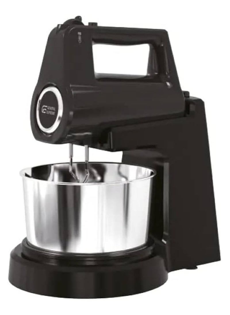 GENERAL SUPREME General Supreme Hand Mixer, 2.5 Liter Bowl, 400 Watt, Black GSBM25BM  - Image 1