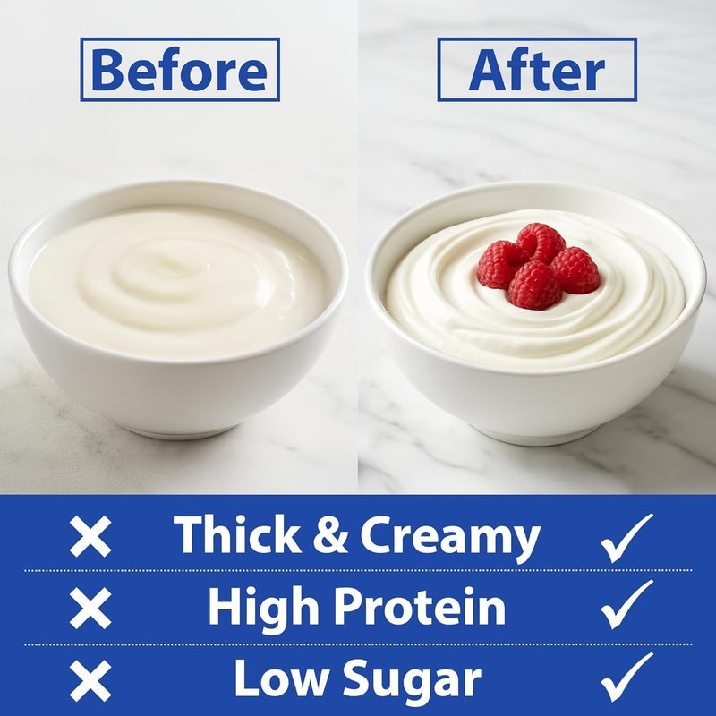 Ultimate Yogurt Strainer - Make Delicious, High Protein, Greek Yogurt - 70% Less Sugar & Lactose - Fine Mesh Nylon Greek Yogurt Maker - 100% BPA-Free & Dishwasher Safe with Large 2.3 Quart Capacity - Image 5