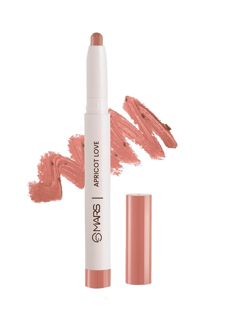 مارس قلم تلوين الشفاه بوبينز طويل الأمد قابل للسحب من مارس، 1.3 جم 13 APRICOT LOVE - Image 1