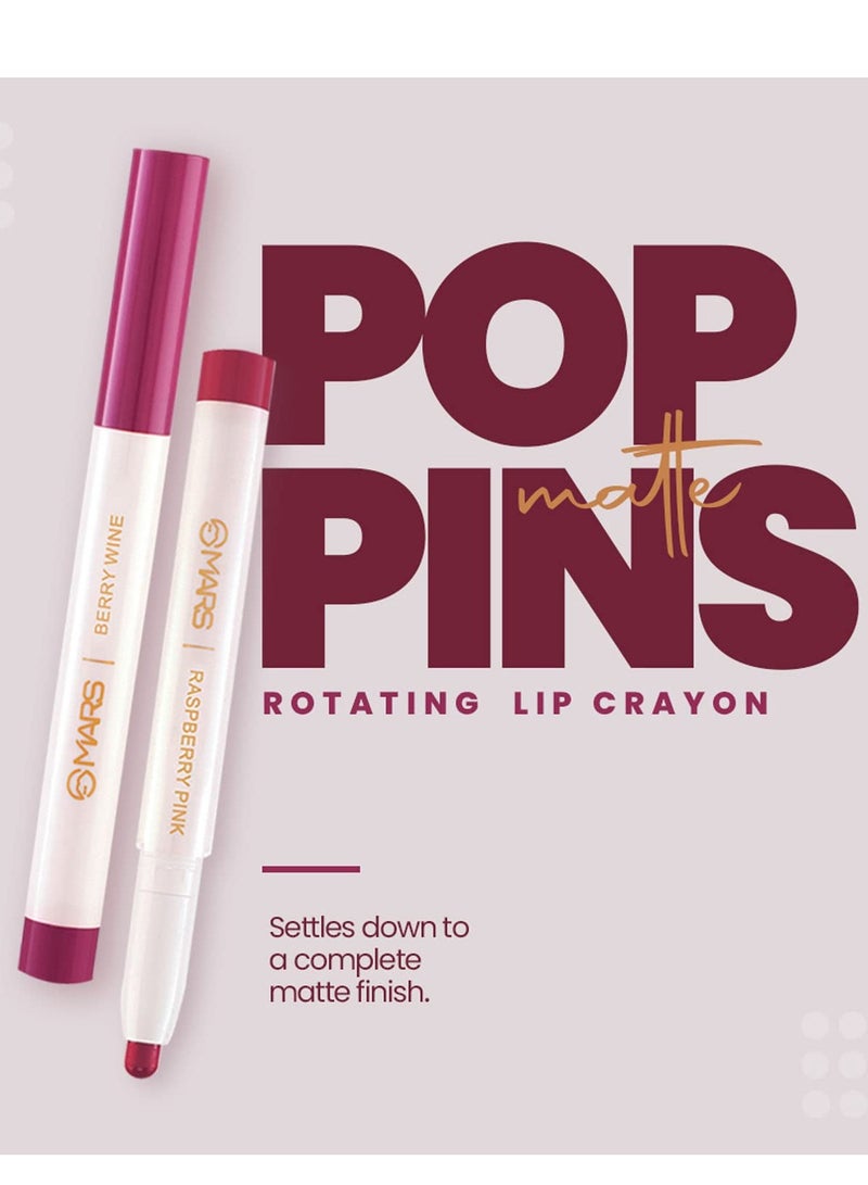 مارس قلم تلوين الشفاه بوبينز طويل الأمد قابل للسحب من مارس، 1.3 جم 13 APRICOT LOVE - Image 4