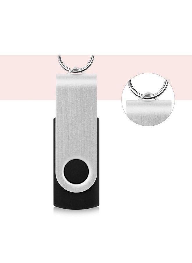 Kootion - 64Gb Usb 2.0 Flash Drives 10 Pcs Memory Stick Swivel Thumb Drives Pen Drives (Mixcolored) - Image 1