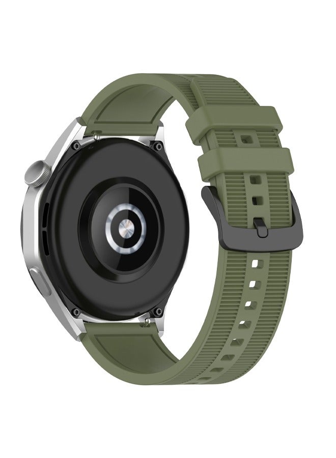 Suitable For HUAWEI Watch GT4 46mm Silicone Textured Solid Color Strap 22mm Universal Wristband - Image 1