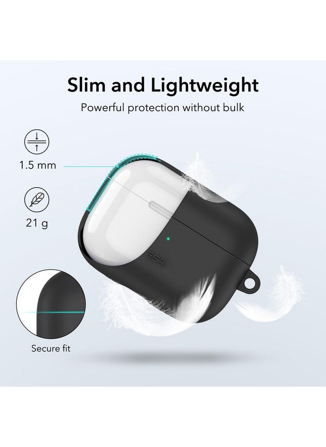 اي اس ار حافظة ESR AirPods Pro 2 مع HaloLock، متوافقة مع MagSafe، متوافقة مع AirPods Pro الجيل الثاني/الأول (2023/2022/2019)، سيليكون سائل، حماية كاملة من السقوط، سلسلة Cloud، أسود  - Image 5