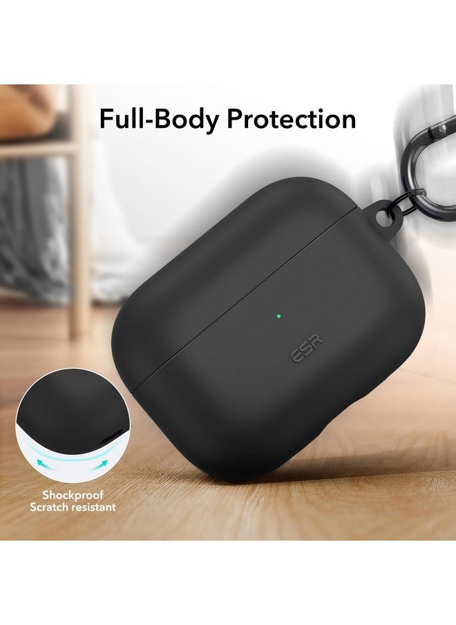 اي اس ار حافظة ESR AirPods Pro 2 مع HaloLock، متوافقة مع MagSafe، متوافقة مع AirPods Pro الجيل الثاني/الأول (2023/2022/2019)، سيليكون سائل، حماية كاملة من السقوط، سلسلة Cloud، أسود  - Image 4