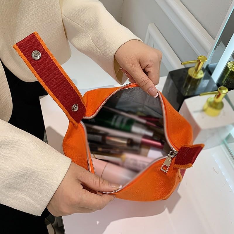 Makeup Bag, Large Capacity Brush, Skincare Product, Hand-held Soft, Wash - Image 4