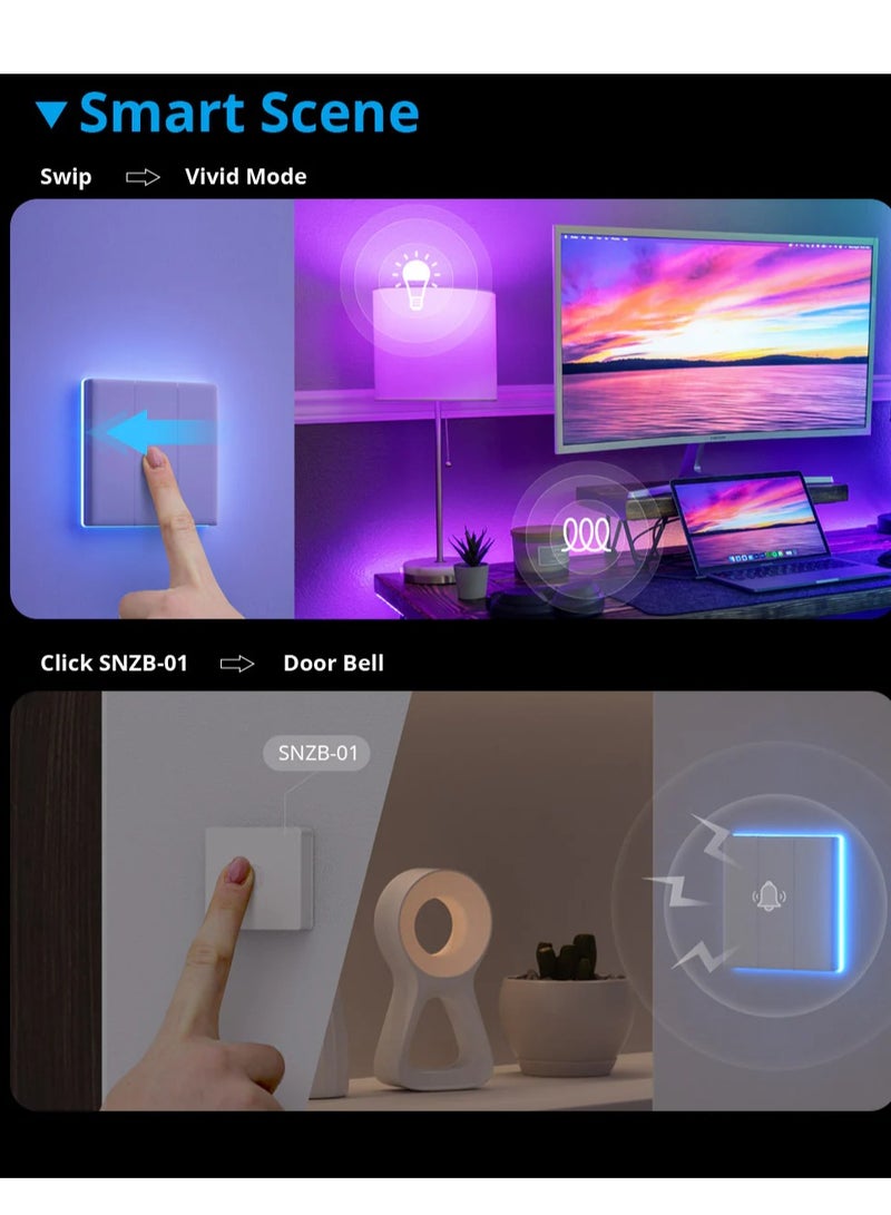 Sonoff T5-4C-86 TX Ultimate Smart Touch Wall Switch Remote Control Voice Control - Image 3