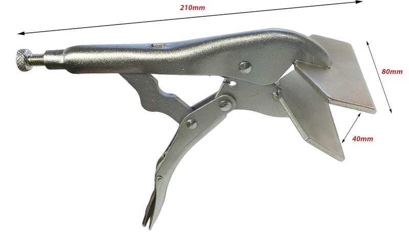Inditrust inditrust 10 INCH vice grip plier locking plier Round Nose Plier 1 PIECE Sheet Metal Clamp Plier  - Image 4