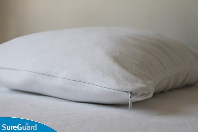 SureGuard Mattress P Set of 2 Body Size SureGuard Pillow Protectors - 100% Waterproof  Bed Bug Proof  Hypoallergenic - Premium Zippered Cotton Covers - Smooth  - Image 2