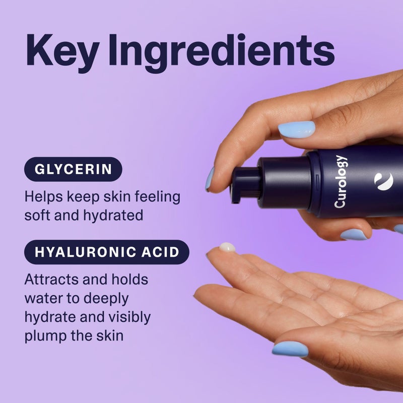 Curology جل مرطب الوجه من كيورولوجي، لوشن يومي خفيف للوجه للبشرة الدهنية أو الجافة أو الحساسة، مع حمض الهيالورونيك، خالي من العطور، 1.7 أونصة سائلة - Image 5